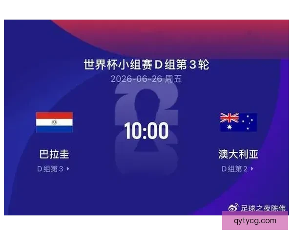 澳大利亚巴拉圭战平四分出线级